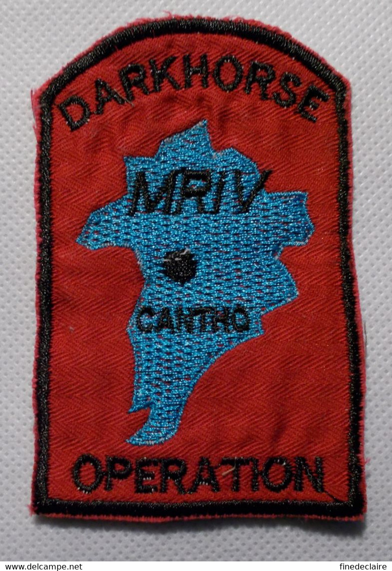 Ecusson/patch US Vietnam 16th Cavalry Regiment Darkhorse Opération MR IV Cantho - Ecussons Tissu