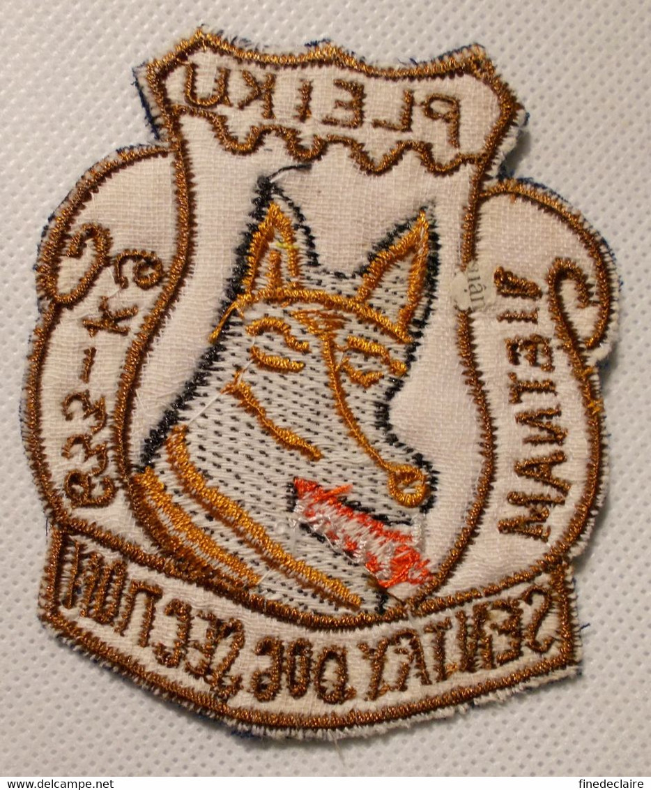 Ecusson/patch - USAF Vietnam - 633rd K9 Pleiku Sentry Dog Section (bleu Foncé) - Ecussons Tissu
