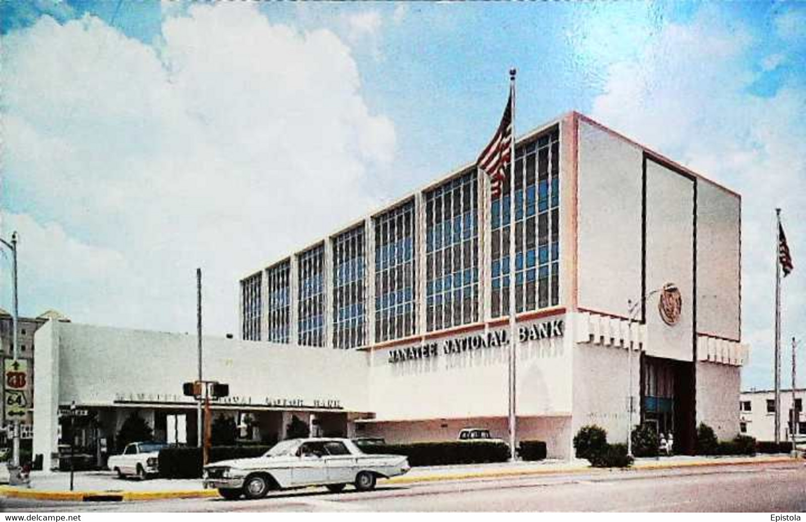 ► Bradenton MANATEE NATIONAL BANK Cars  Motor Bank  1960s - Bradenton