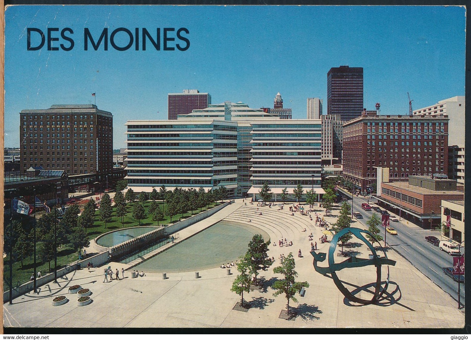 °°° 29853 - USA - IA - DES MOINES - NOLLEN PLAZA - 1991 With Stamps°°° - Des Moines