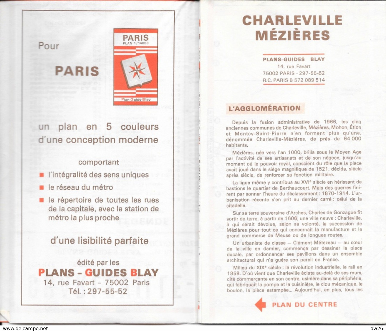 Plan Guide Blay: Charleville Mézières, Renseignements Divers, Transports, Répertoire Des Rues - Sonstige & Ohne Zuordnung