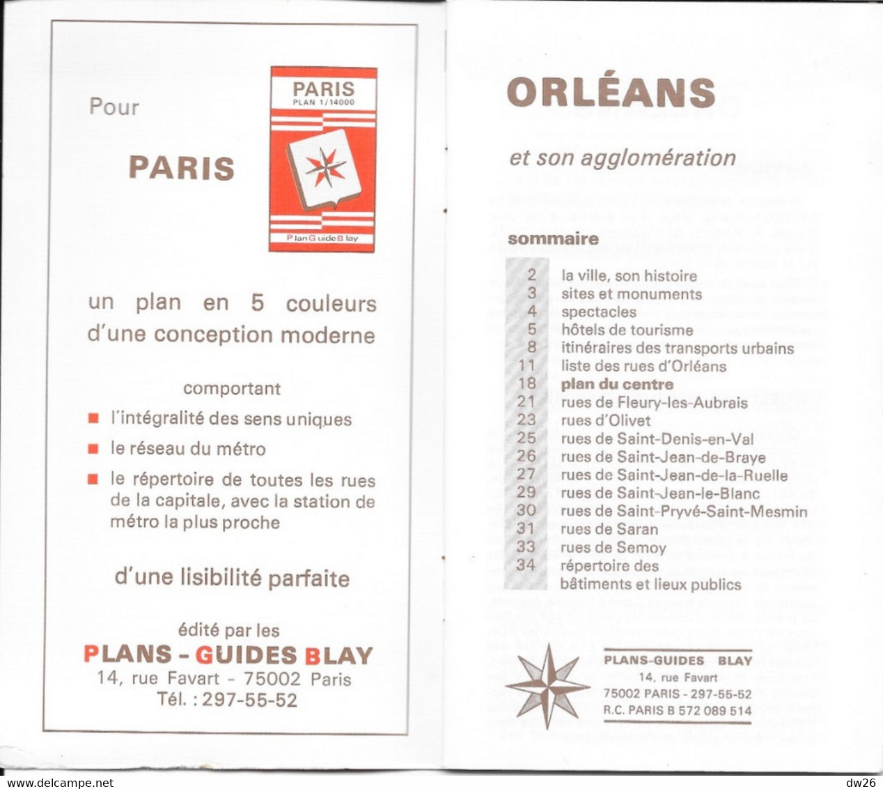 Plan Guide Blay: Orléans Et Son Agglomération (Olivet, St Jean, Saran, Sémoy, St Pryvé...) Répertoire Des Rues - Other & Unclassified