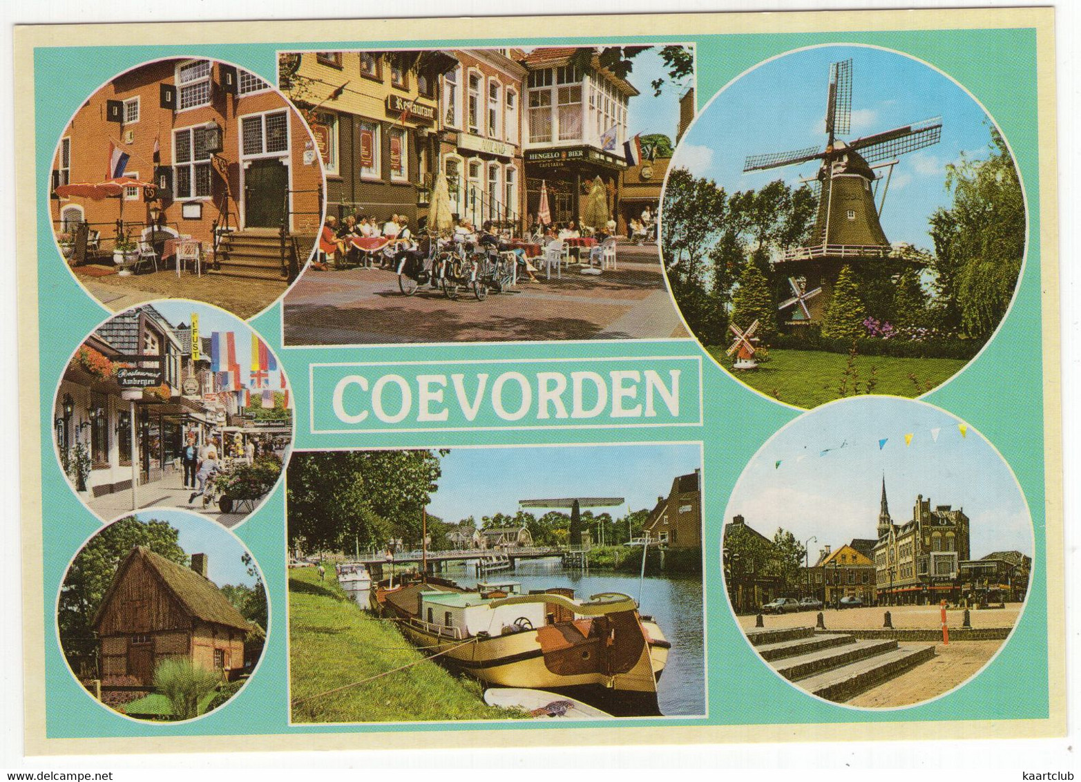 Coevorden - (Drenthe / Nederland) - CON 4 - O.a. Molen, Tjalk - Coevorden