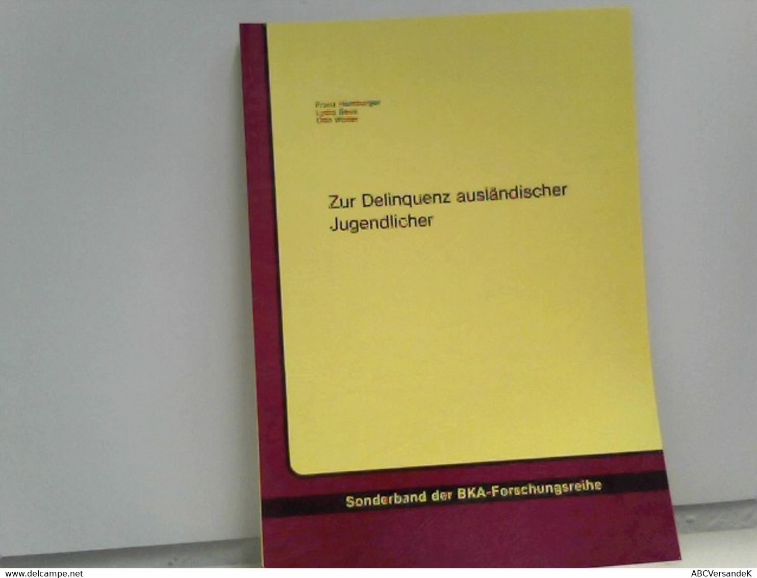 Zur Deliquenz Ausländischer Jugendlicher - Law