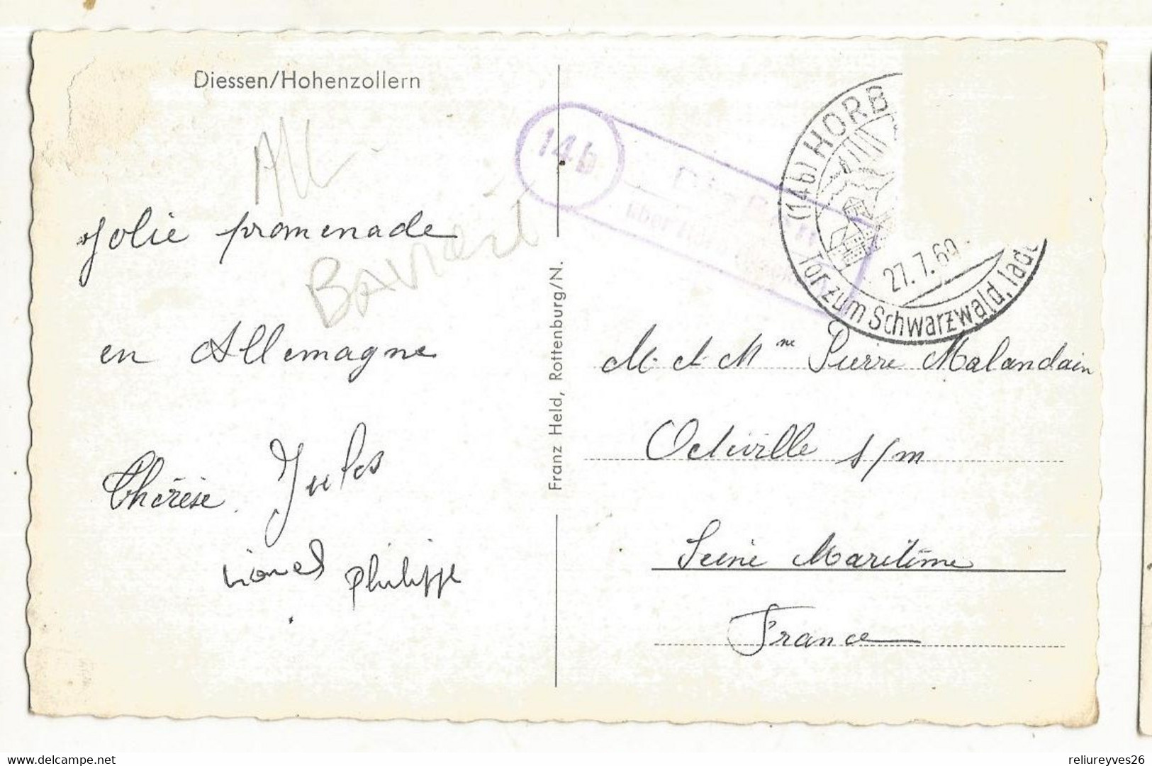 CPSM , Allemagne , Diessen / Hohenzollern , Ed. F. Held 1969 - Diessen