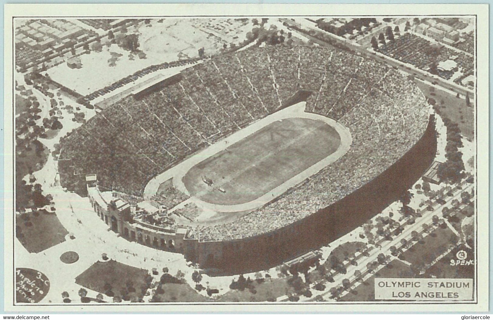 68299 -  USA - VINTAGE PHOTO :  Los Angeles OLYMPIC STADIUM 1932 - Verano 1932: Los Angeles