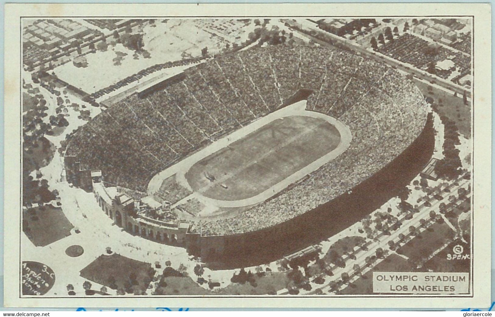 68297 -  USA - VINTAGE PHOTO :  Los Angeles OLYMPIC STADIUM 1932 - Verano 1932: Los Angeles