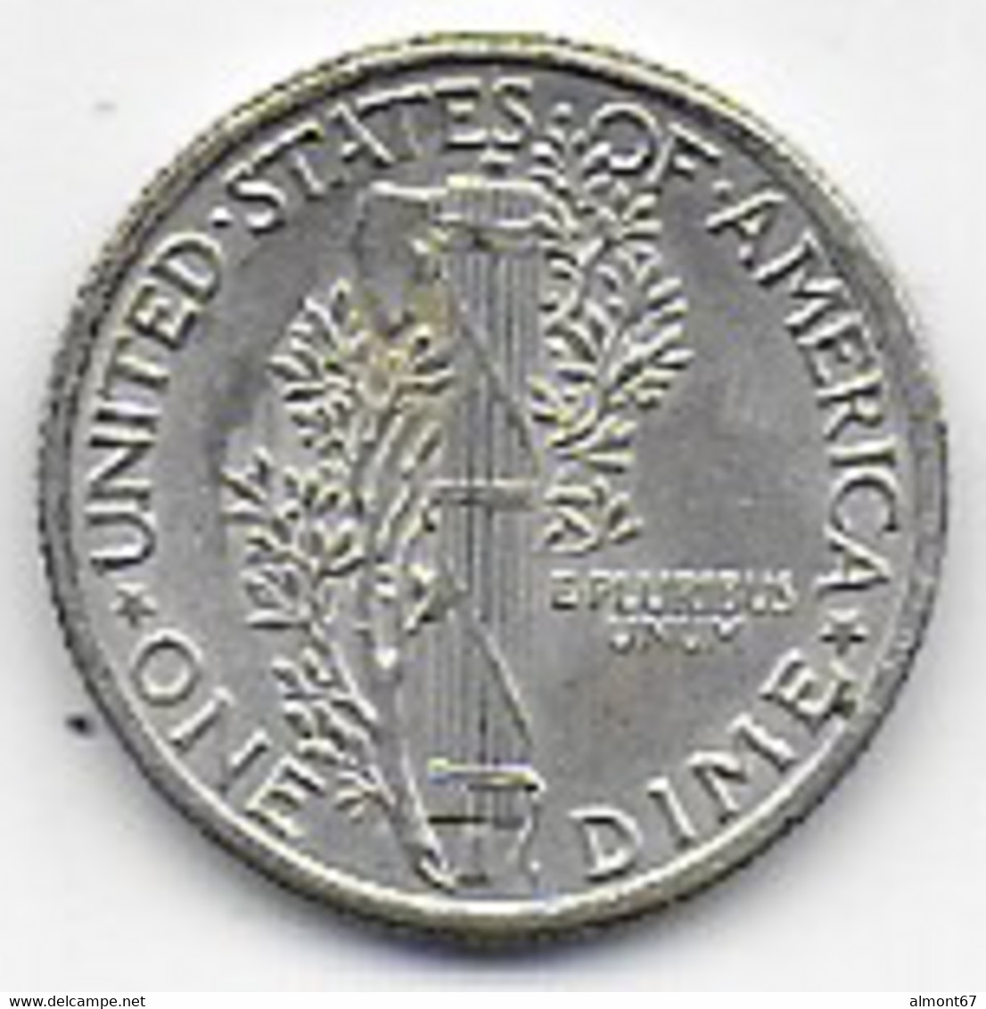 ETATS UNIS  - Dime   1942 - 1916-1945: Mercury (kwik)