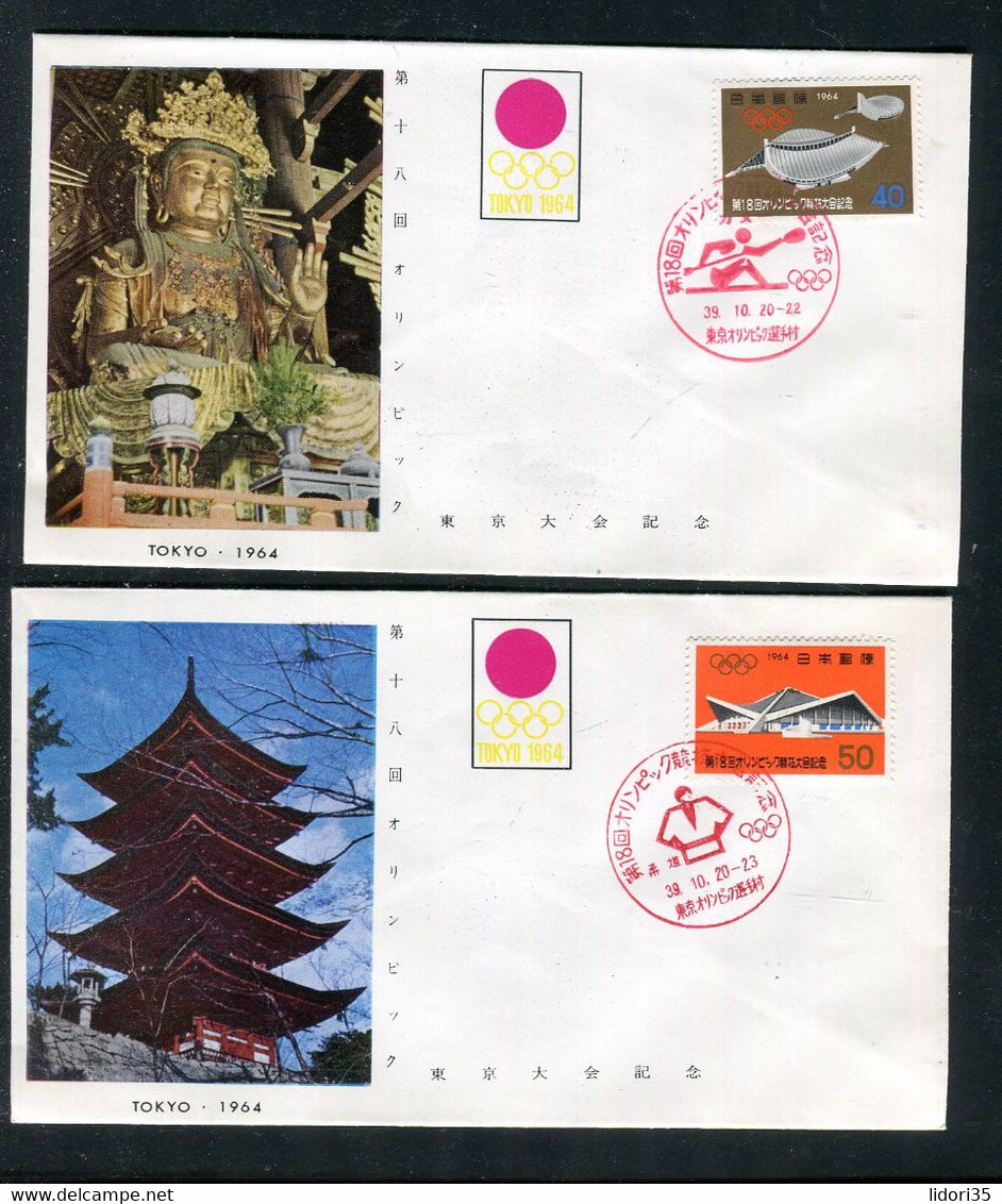 Japan / 1964 / Ausgabe "Olympiade" Auf 5 FDC (1/619-20) - FDC