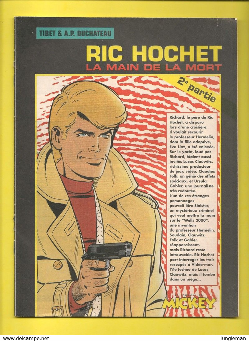 Ric Hochet - La Main De La Mort - 2ème Partie - Supplément Au Journal De Mickey N° 2404 De Juillet 1998 - TBE - Ric Hochet
