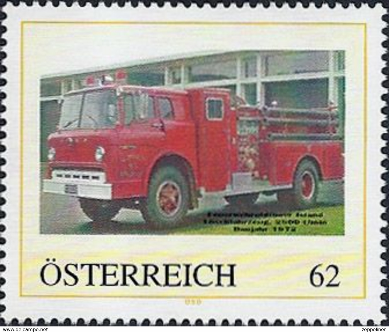 2006+ "Austria" Firetrucks, Feuerwehr, Cars, Private Issue, Low Edition! Only 200! LOOK! - Persoonlijke Postzegels