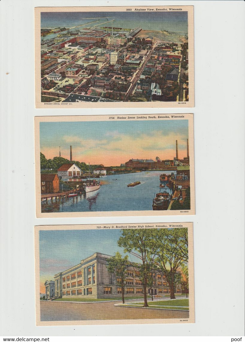 Kenosha -- Wisconsin --- 6 Cards - Kenosha