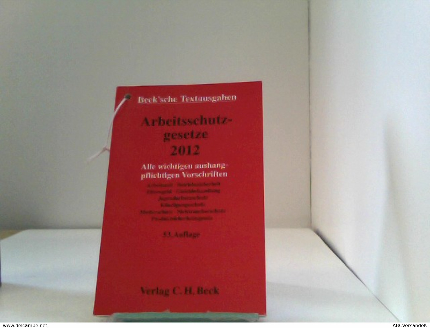 Arbeitsschutzgesetze 2012: Alle Wichtigen Aushangpflichtigen Vorschriften Arbeitszeit, Betriebssicherheit, Elt - Derecho