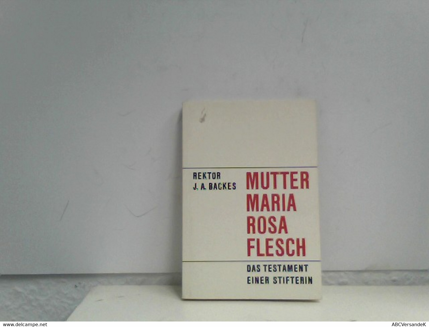 Mutter Maria Rosa Flesch. Das Testament Einer Stifterin. - Biographien & Memoiren
