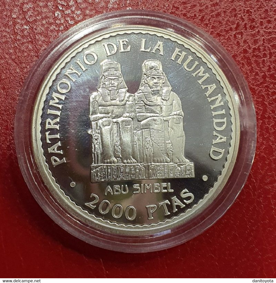 ESPAÑA.  AÑO 1996.  2000 PTAS PLATA ABU SIMBEL. PESO 27 GR. - 2 000 Pesetas