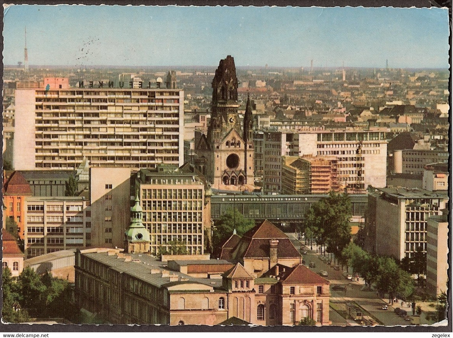 Berlin - Bahnhof Zoo Mit Kaiser Wilhelm Gedächtniskirche - Telefunken Gebäude - Tiergarten