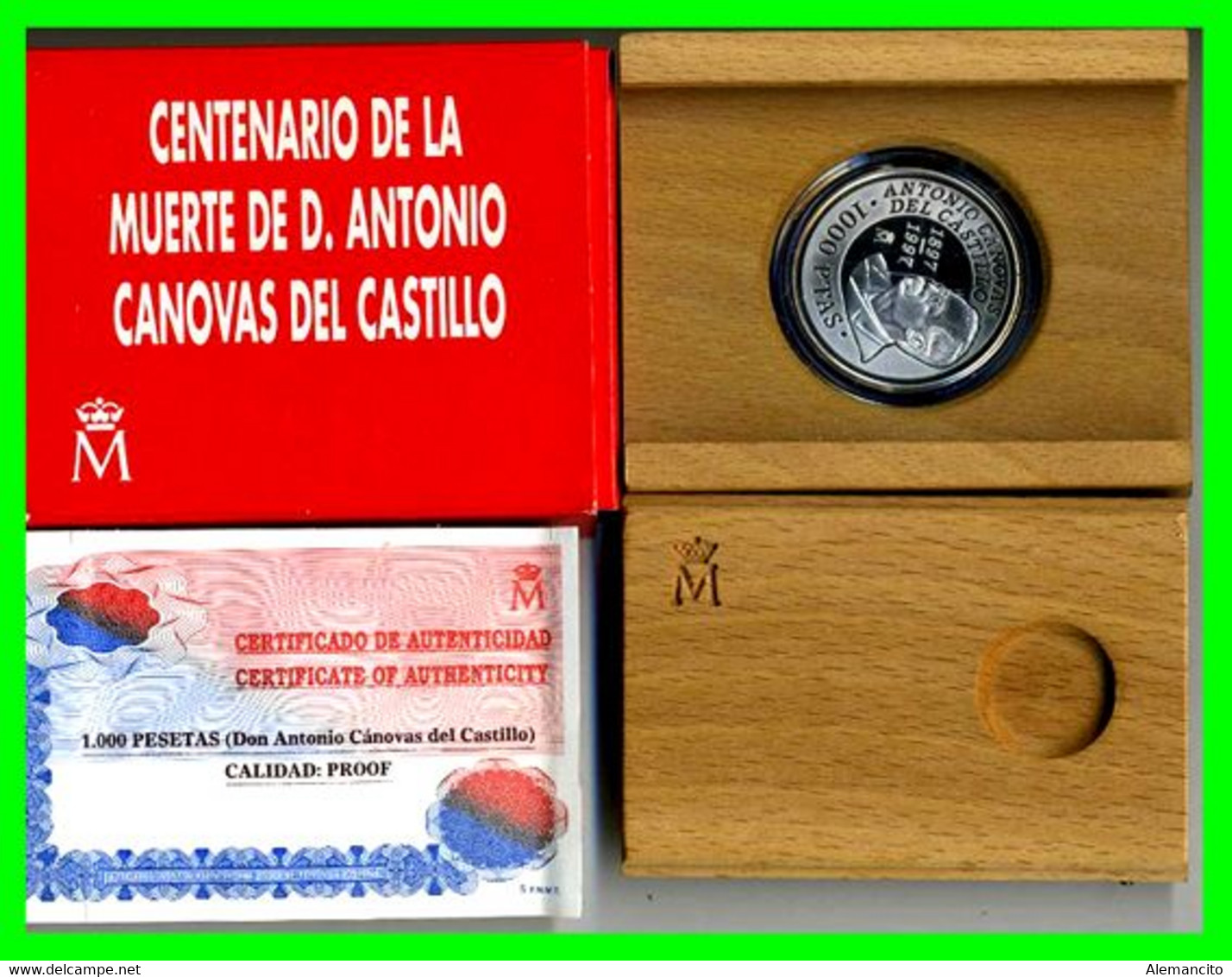ESPAÑA 1000 PESETAS 1997 D. ANTONIO CÁNOVAS DEL CASTILLO. MADRID SC. PRIMER. CENTENARIO DE LA MUERTE - 1 000 Pesetas