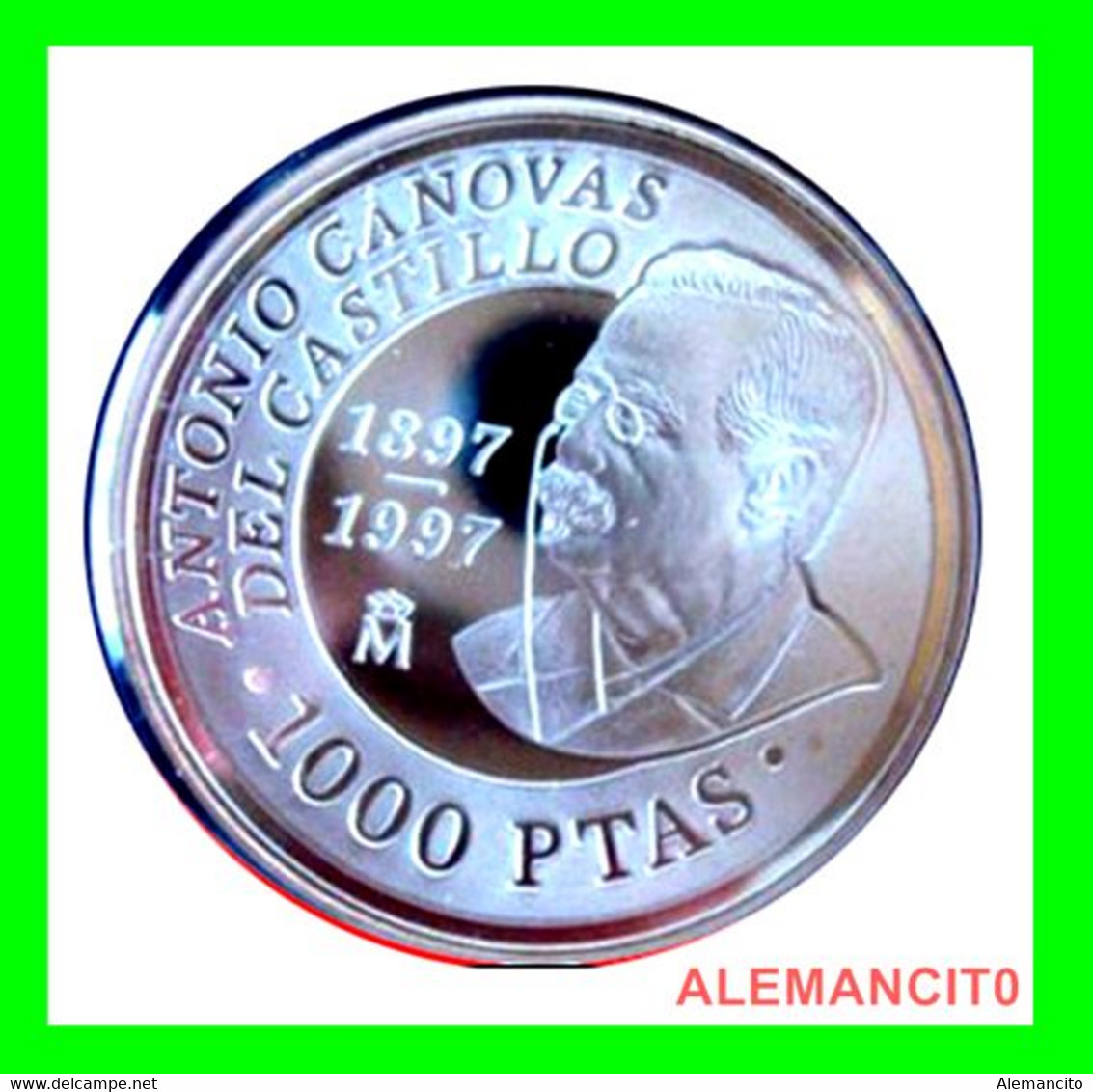 ESPAÑA 1000 PESETAS 1997 D. ANTONIO CÁNOVAS DEL CASTILLO. MADRID SC. PRIMER. CENTENARIO DE LA MUERTE - 1 000 Pesetas