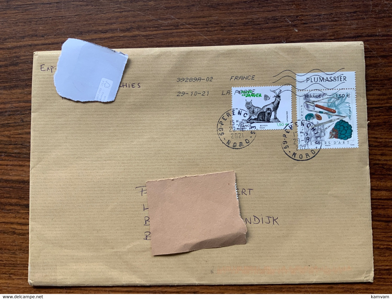 France 2021: Yv 5489 + 5519  Lettre Brief Cover -> Belgium - Briefe U. Dokumente