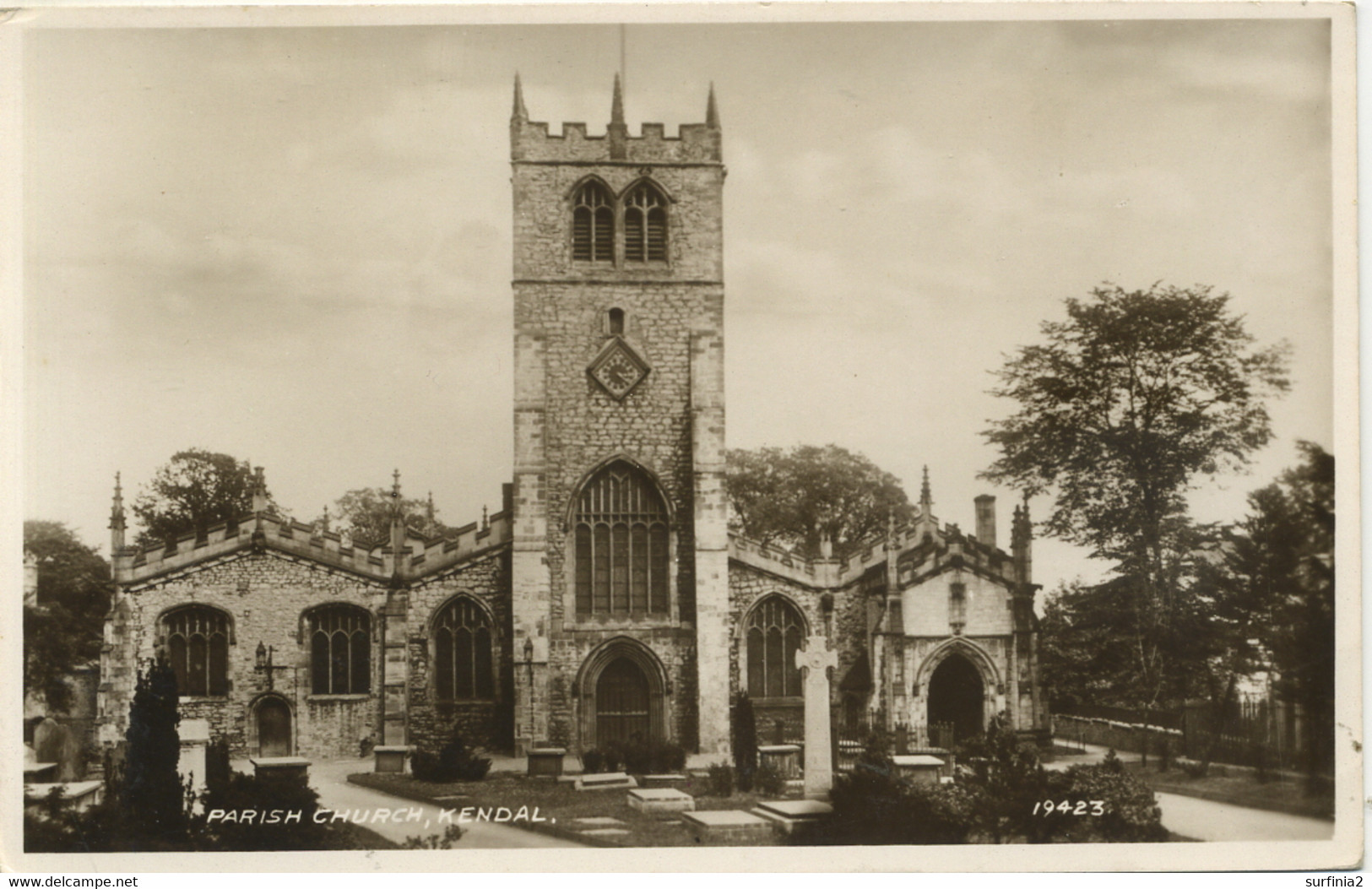 CUMBRIA - KENDAL - PARISH CHURCH RP Cu64 - Kendal