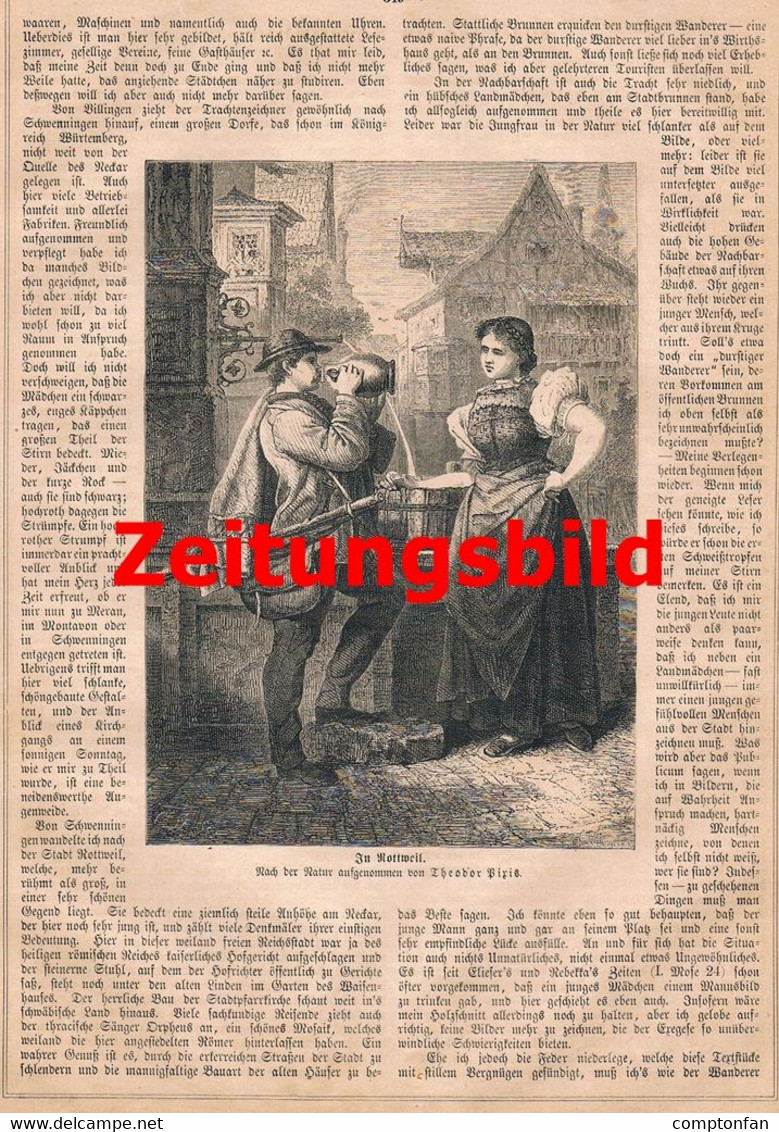 A102 917 - Schwarzwald St. Georgen Rottweil Baden-Württemberg Artikel Von 1869 !! - Autres & Non Classés