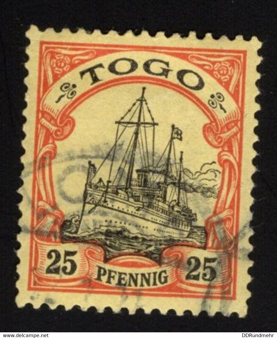 1900 Kaiseryacht Mi DR-TG 11 Sn TG 11 Yt TG 11 Sg DR-TG G11 Gest. O Used - Togo