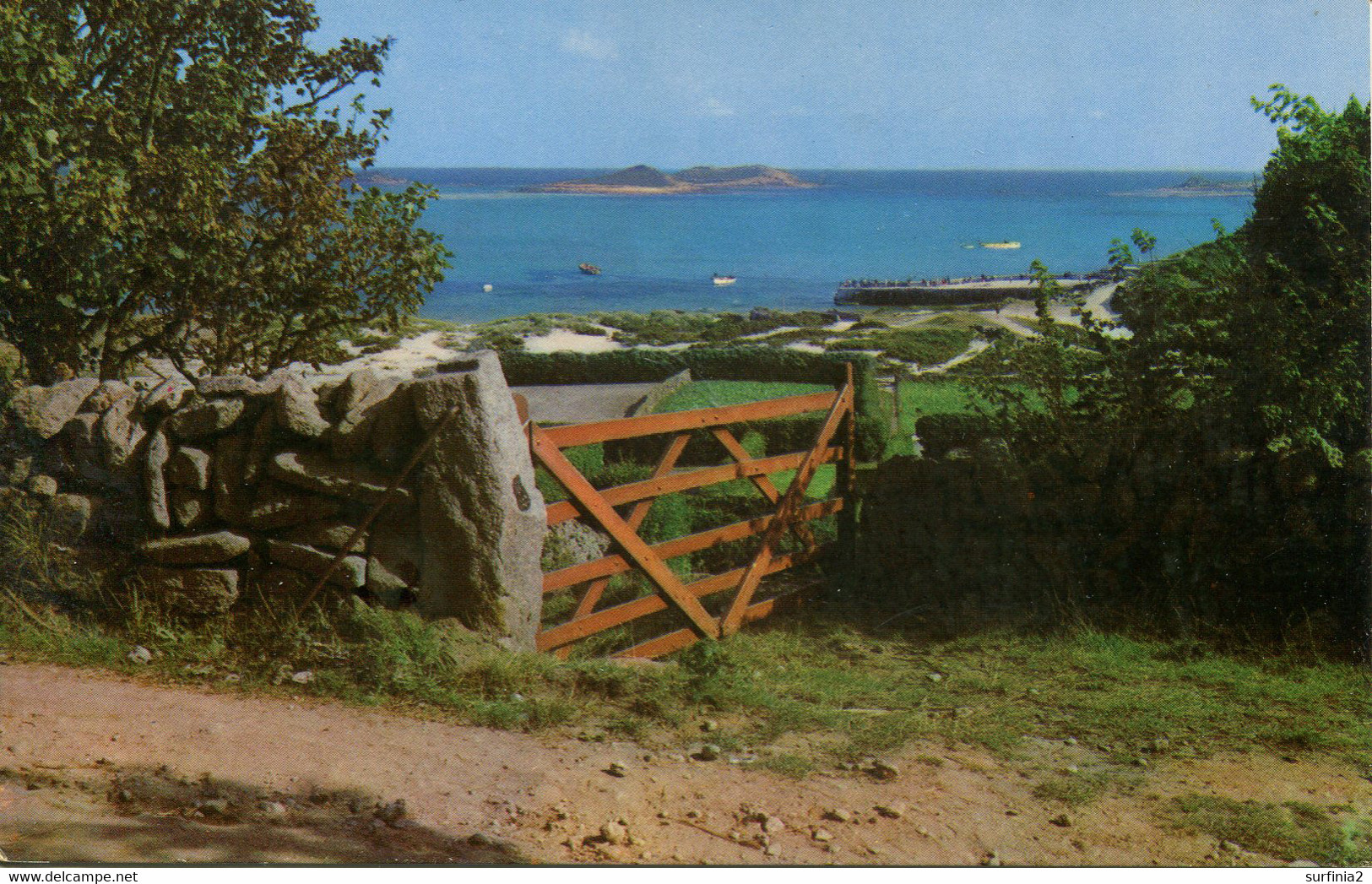 CORNWALL - ISLES OF SCILLY - ST MARTINS - THE VIEW FROM HIGHER TOWN Co1194 - Scilly Isles