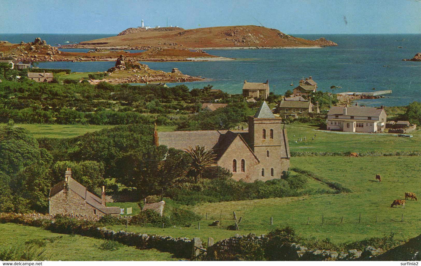 CORNWALL - ISLES OF SCILLY - TRESCO - THE CHURCH AND OLD GRIMSBY Co1197 - Scilly Isles