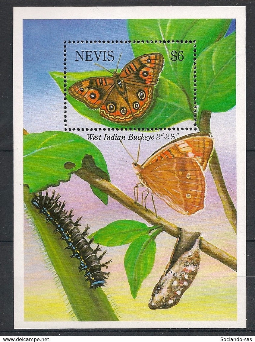 Nevis - 1993 - Bloc Feuillet BF N°Yv. 69 - Papillon / Butterfly - Neuf Luxe ** / MNH / Postfrisch - Mariposas