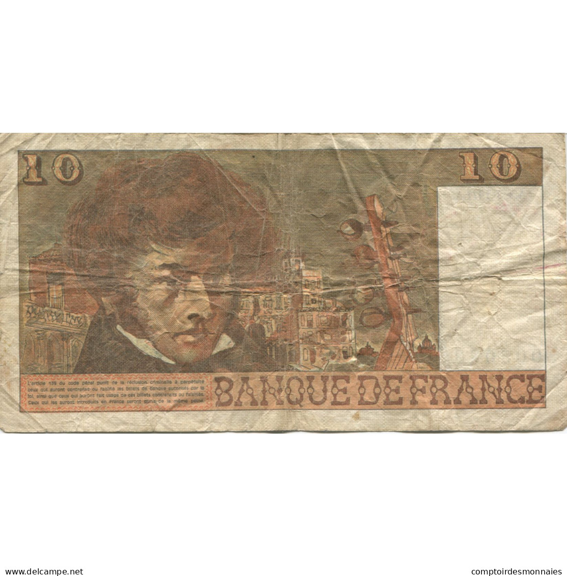 France, 10 Francs, Berlioz, 1977, P. A.Strohl-G.Bouchet-J.J.Tronche, 1977-03-03 - 10 F 1972-1978 ''Berlioz''