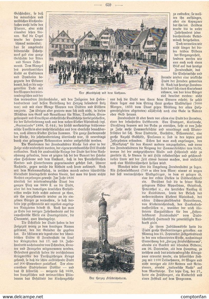 A102 945 - Alfred Freihofer Freudenstadt 300 Hundert Jubiläum Artikel Von 1899 !! - Autres & Non Classés