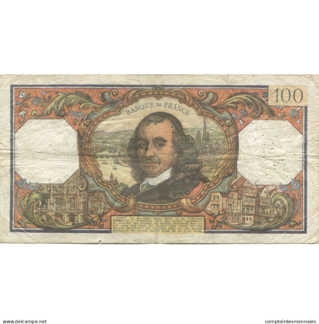 France, 100 Francs, Corneille, 1971, 1971-02-04, TB, Fayette:65.34, KM:149c - 100 F 1964-1979 ''Corneille''
