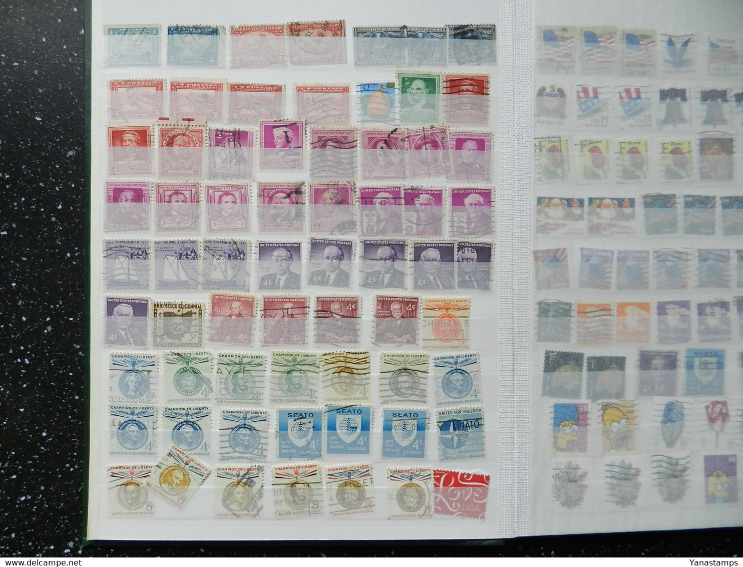 U.S.A. : nice slection of defs , over 1000 stamps, please look