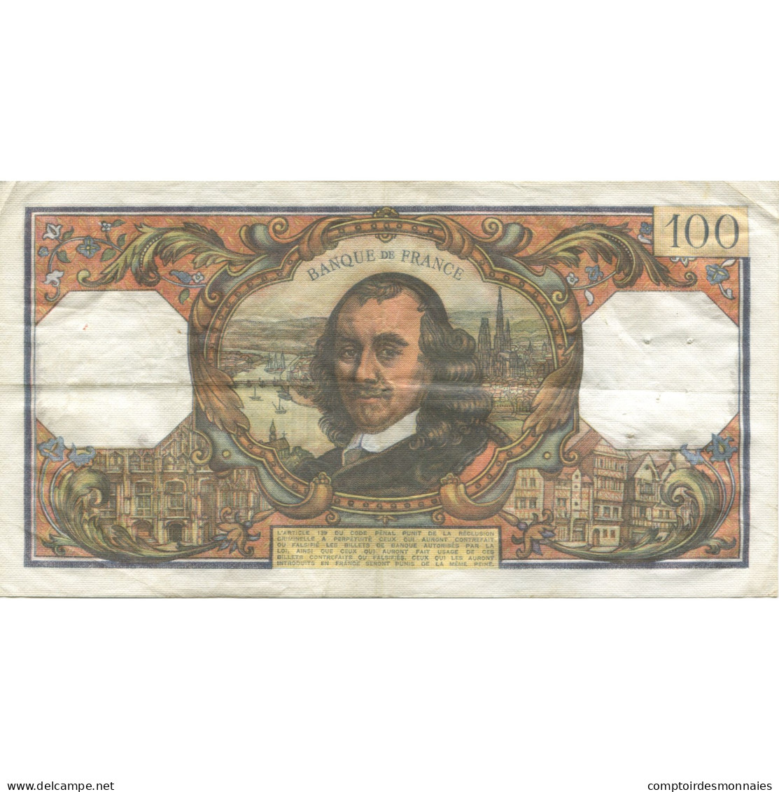France, 100 Francs, Corneille, 1974, 1974-10-03, TTB, Fayette:65.47, KM:149d - 100 F 1964-1979 ''Corneille''