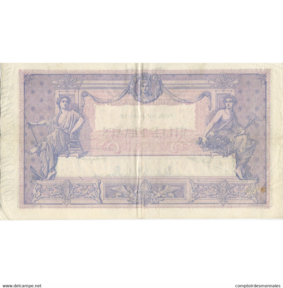 France, 1000 Francs, Bleu Et Rose, 1925, 1925-01-08, TTB+, Fayette:36.41, KM:67j - 1 000 F 1889-1926 ''Bleu Et Rose''