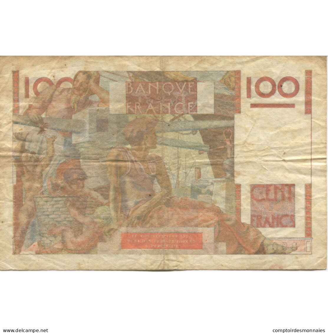 France, 100 Francs, Jeune Paysan, 1946, 1946-09-05, TB+, Fayette:28.8, KM:128a - 100 F 1945-1954 ''Jeune Paysan''