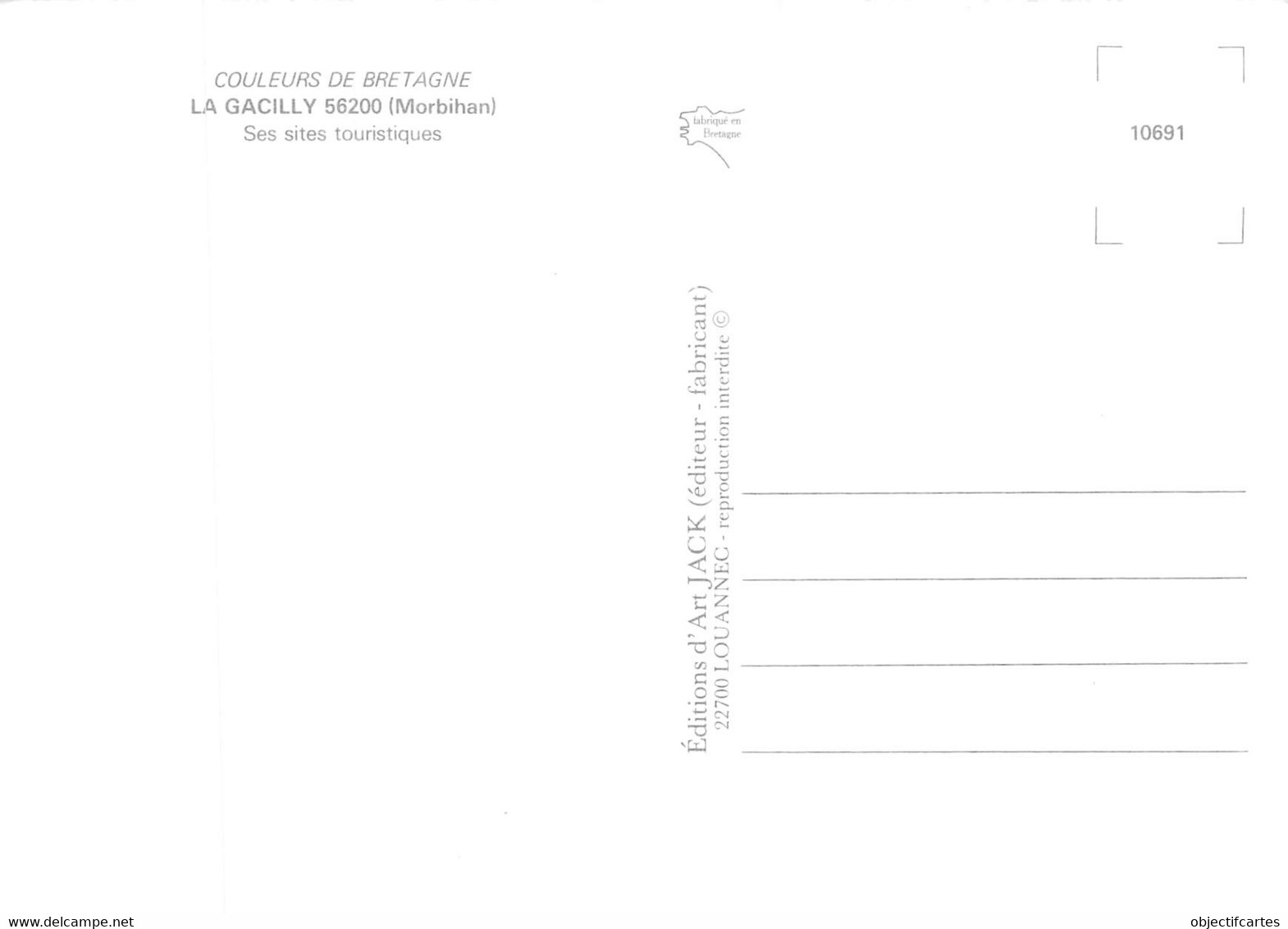 LA GACILLY  Diverses Vues    3 (scan Recto Verso)MH2945 - La Gacilly