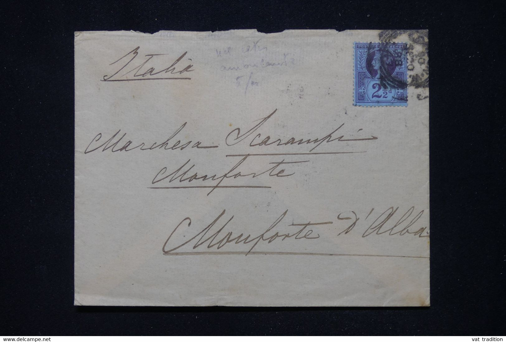ROYAUME UNI - Enveloppe Pour L 'Italie En 1888 - L 112833 - Briefe U. Dokumente