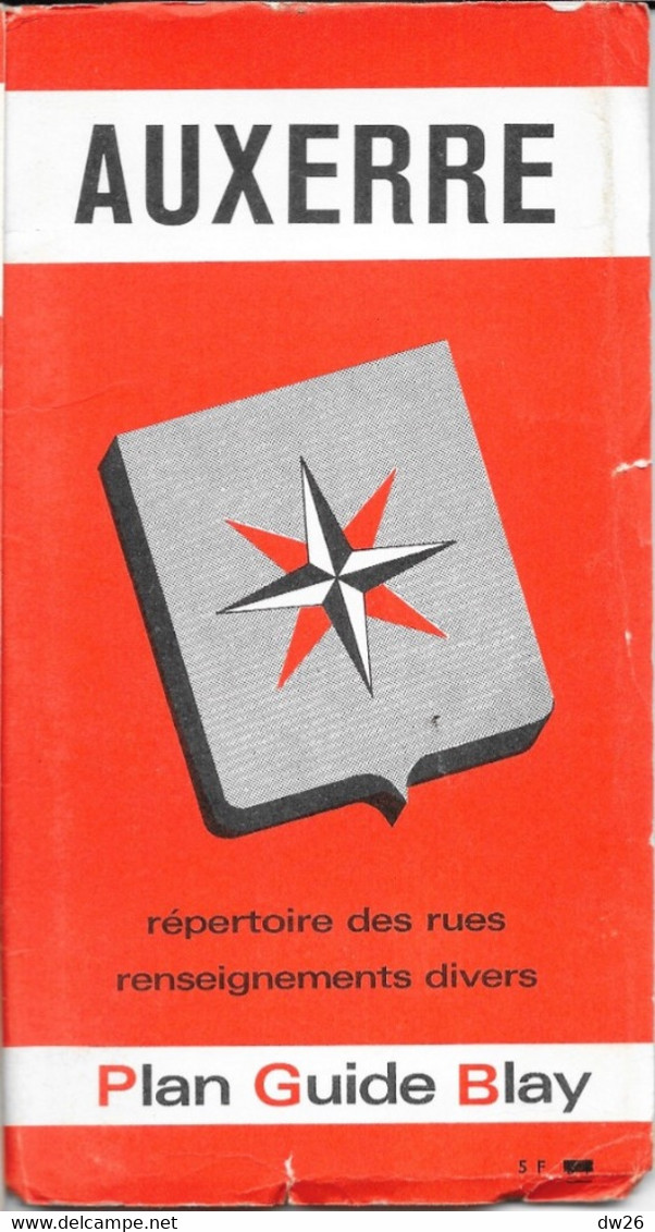 Plan Guide Blay: Auxerre - Renseignements Divers Et Répertoire Des Rues - Altri & Non Classificati