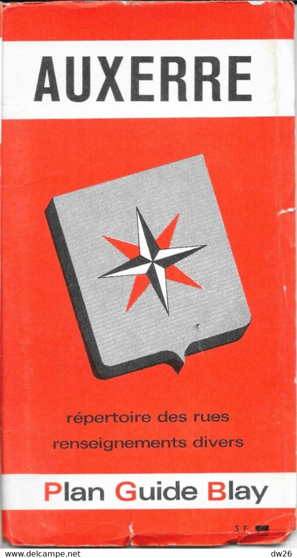 Plan Guide Blay: Auxerre - Renseignements Divers Et Répertoire Des Rues - Autres & Non Classés