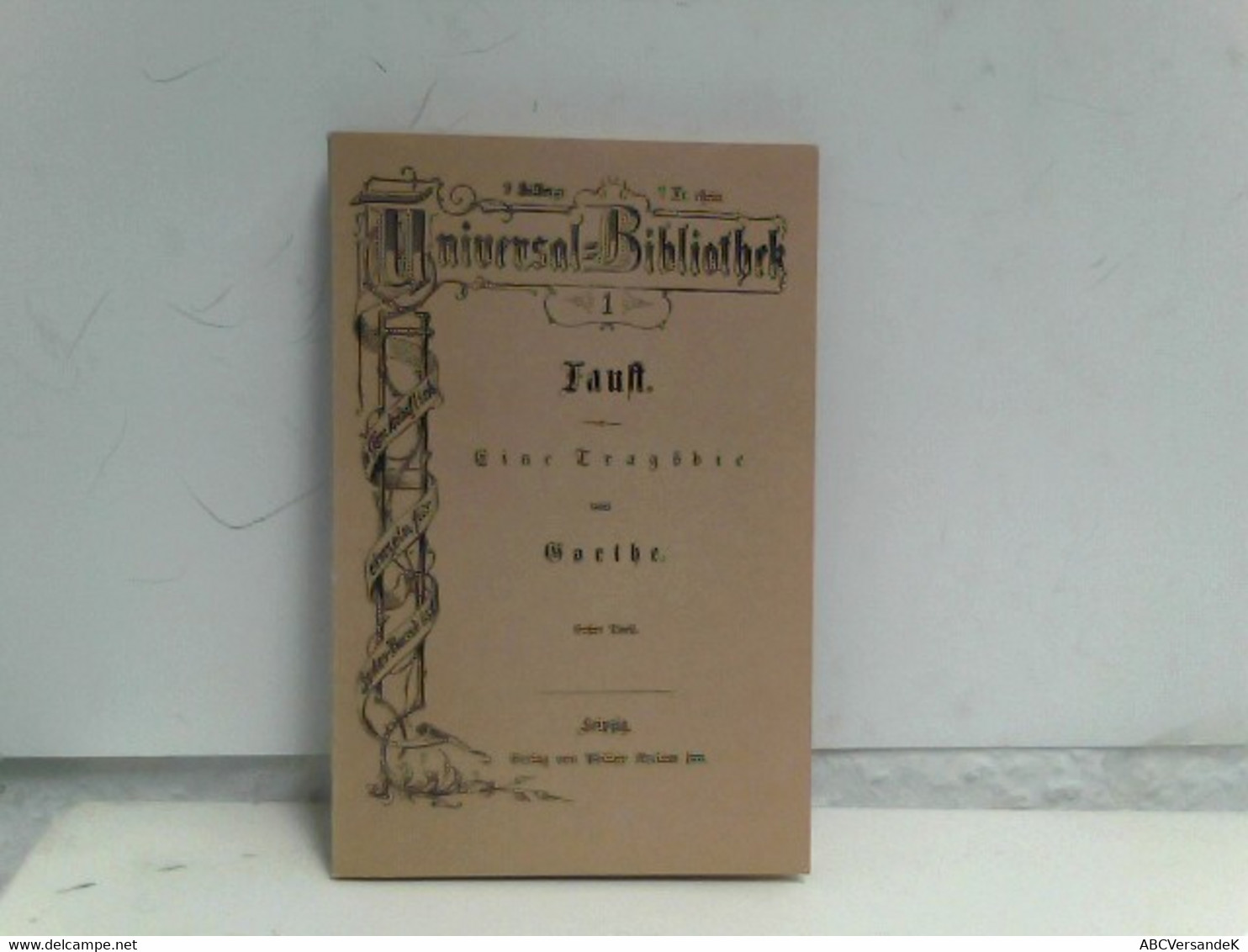 Goethe Faust Der Tragödie Erster Teil Universal Bibliothek Reclam - Duitse Auteurs