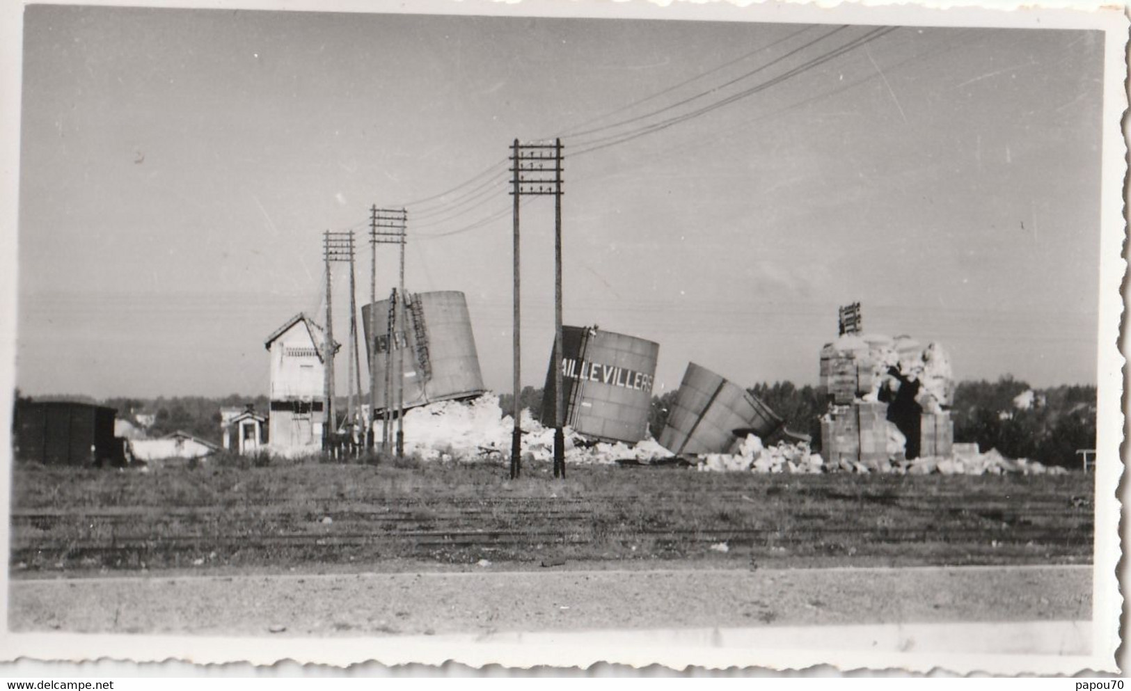 Aillevillers, Gare, Infrastructure Ferroviaire Sabotée Par Les Allemands En 1944 ( Photo 10,5 / 6 ) - Otros & Sin Clasificación