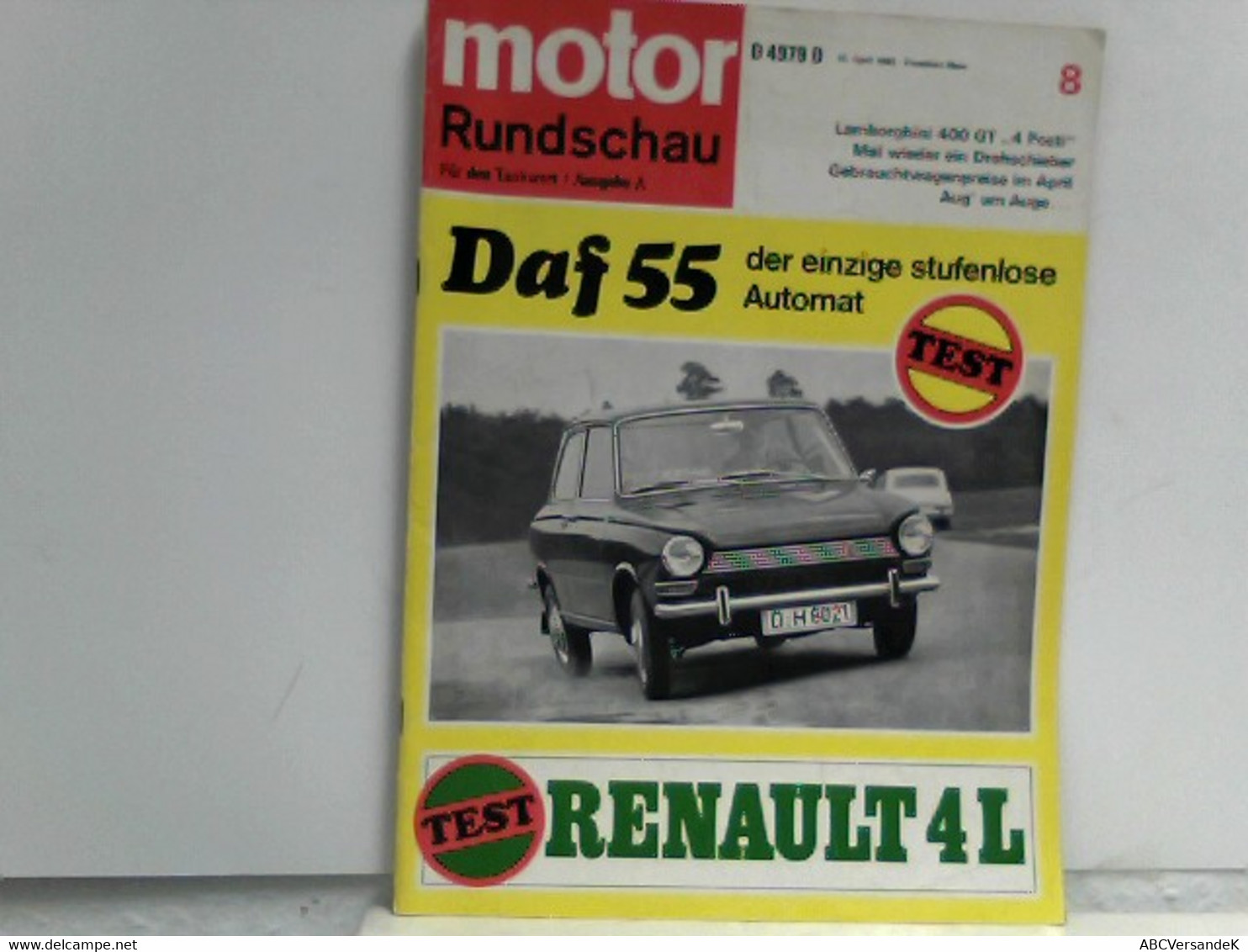 Motor Rundschau: Für Den Tankwart/Ausgabe A, Nr. 8, Daf 55 Der Einzige Stufenlose Automat - Verkehr