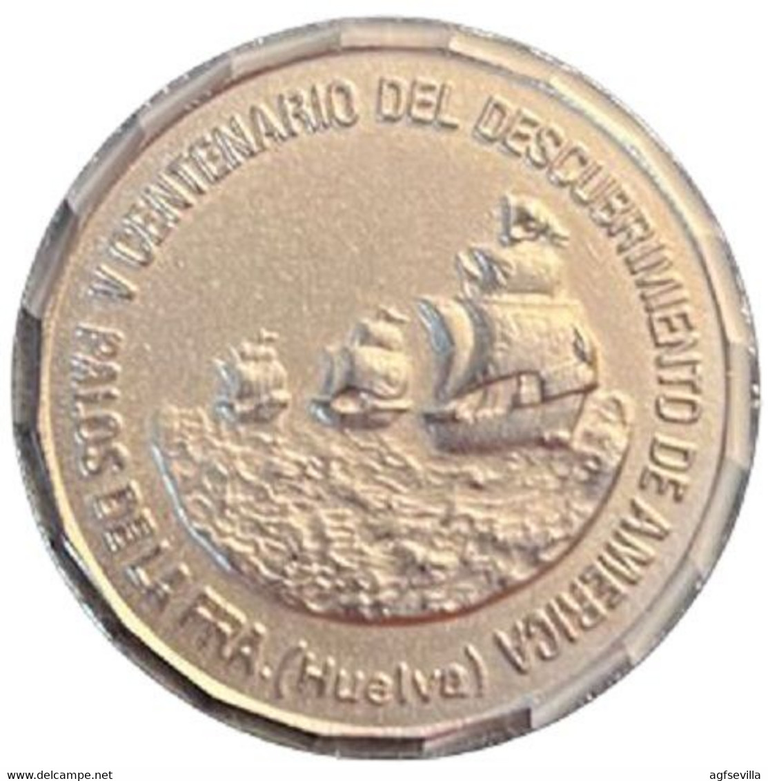 ESPAÑA. MEDALLA V CENTENARIO DESCUBRIMIENTO DE AMÉRICA. 1.992. ESPAGNE. SPAIN MEDAL - Professionnels/De Société