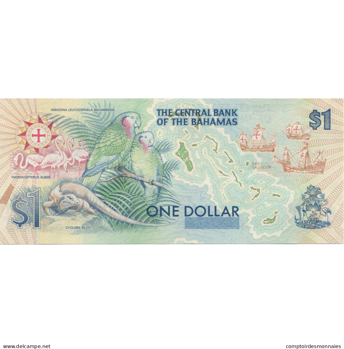 Billet, Bahamas, 1 Dollar, 1992, KM:50a, NEUF - Bahamas