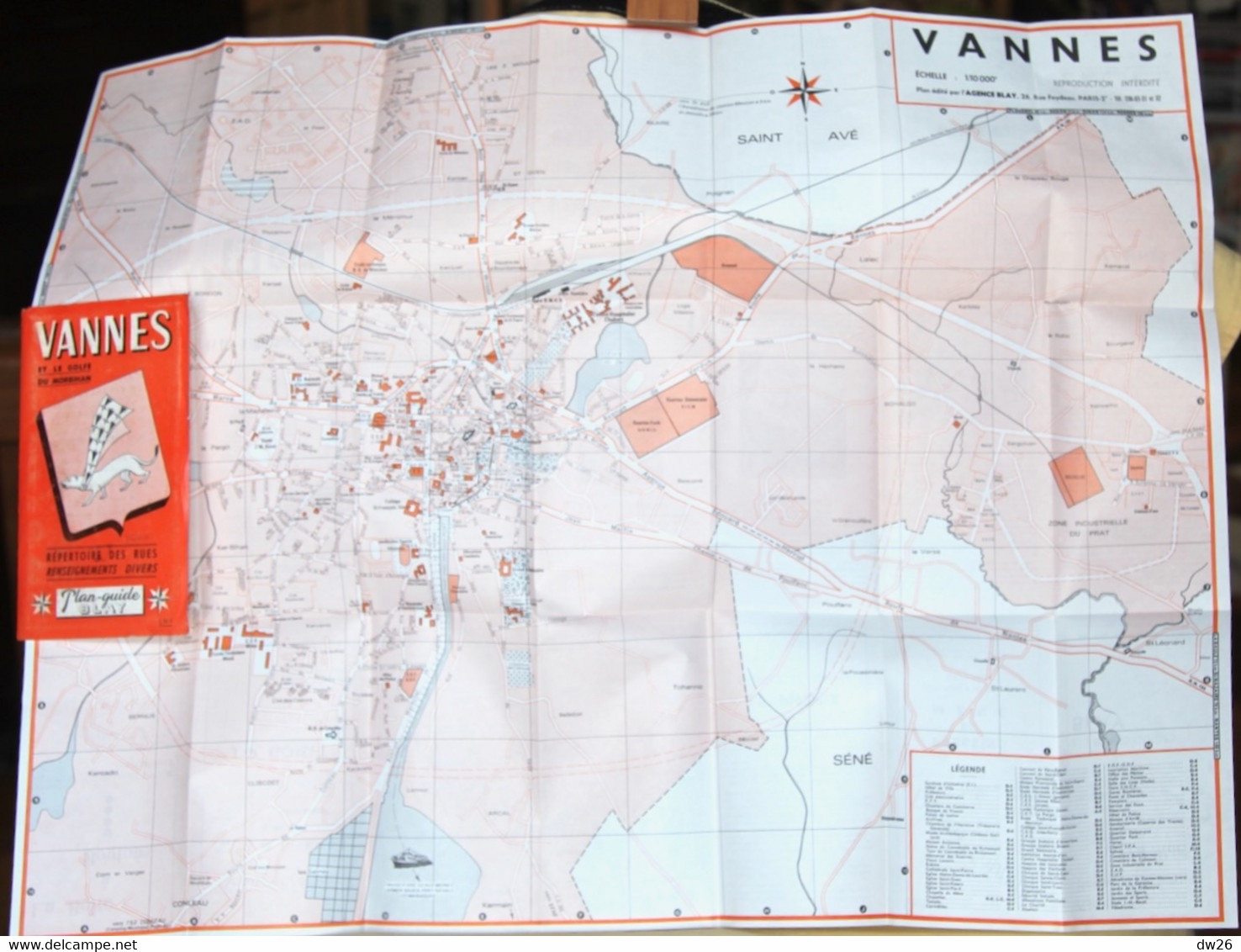 Plan Guide Blay: Vannes Et Le Golf Du Morbihan, Renseignements Divers, Répertoire Des Rues - Other & Unclassified