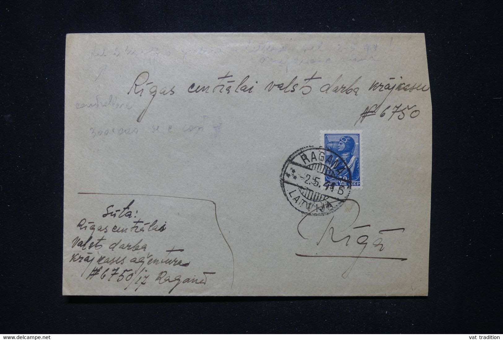 U.R.S.S. - Enveloppe De Ragana Pour Riga En 1941 - L 112864 - Briefe U. Dokumente