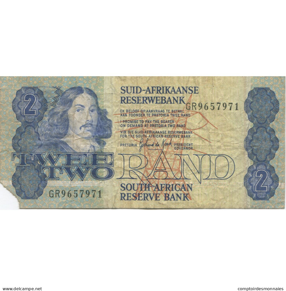 Billet, Afrique Du Sud, 2 Rand, Undated (1981- ), KM:118b, B+ - Afrique Du Sud