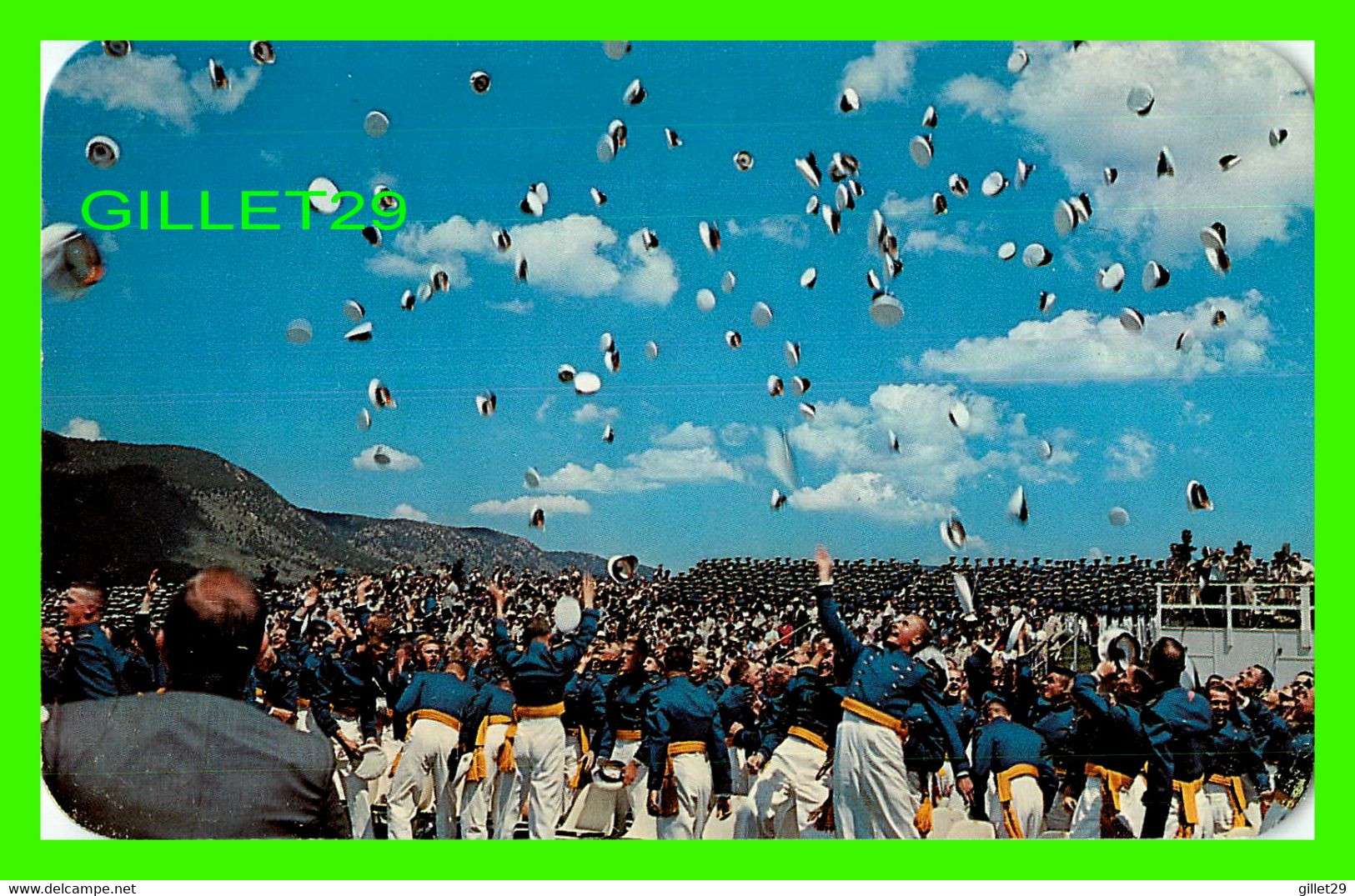 COLORADO SPRINGS, CO - JUBILANT CADETS AT GRADUATION U. S. AIR FORCE ACADEMY IN THE PIKES PEAK REGION - - Colorado Springs