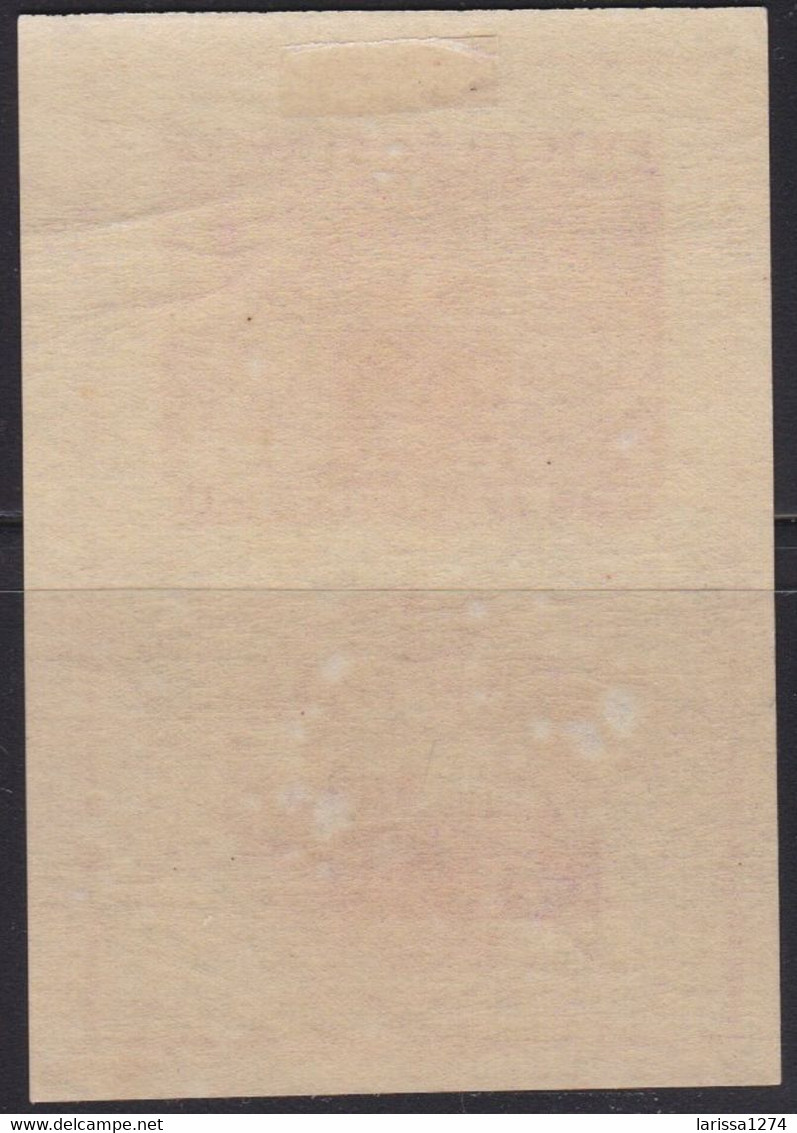 444. Yugoslavia 1949 Railway Block Imperforated MH Michel #bl 4B - Other & Unclassified